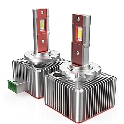 Set 2 becuri auto LED D3S 6500k 110W/set canbus Carcasa ROSIE