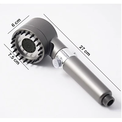 Para Cap De Dus 4 In 1 Cu 3 Moduri Diferite De Presiune A Apei GRI Para Cap De Dus 4 In 1 Cu 3 Moduri Diferite De Presiune A Apei GRI