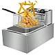 Friteuza electrica de grasime capacitate 6L si maner din otel inoxidabil Friteuza electrica de grasime capacitate 6L si maner din otel inoxidabil