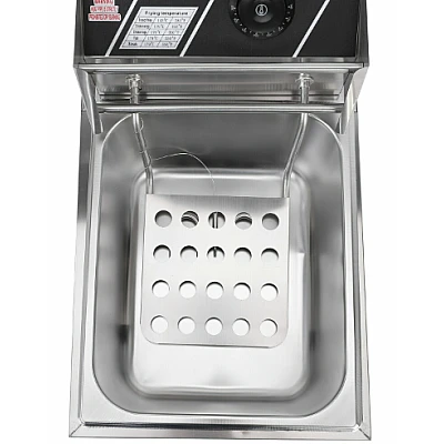 Friteuza electrica de grasime capacitate 6L si maner din otel inoxidabil Friteuza electrica de grasime capacitate 6L si maner din otel inoxidabil