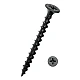 Cutie 200 piese NEGRESE pentru lemn 3.5 x 25 mm Cutie 200 piese NEGRESE pentru lemn 3.5 x 25 mm