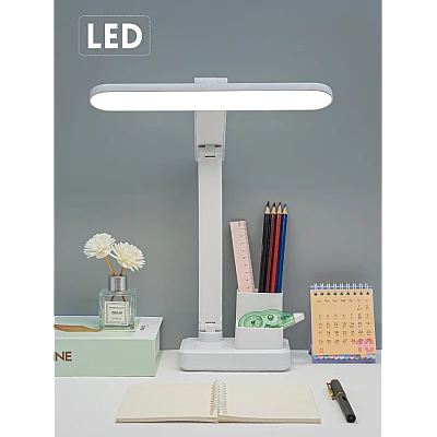 Lampa de birou pliabila LED cu suport pentru pix și suport pentru telefon