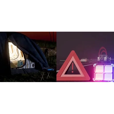 Lampa LED Solara reincarcabila portabila si impermeabila cu Panou detasabil Lampa LED Solara reincarcabila portabila si impermeabila cu Panou detasabil