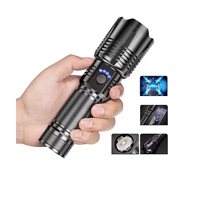 Lanterna LED RLW-308 18W zoom USB powerbank acumulator Lanterna LED RLW-308 18W zoom USB powerbank acumulator