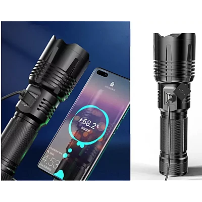 Lanterna LED RLW-308 18W zoom USB powerbank acumulator Lanterna LED RLW-308 18W zoom USB powerbank acumulator