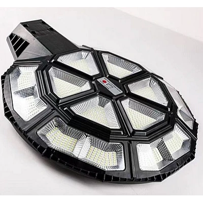 Lampa solara stradala 990 LED putere 1000W cu telecomanda ROTUNDA Lampa solara stradala 990 LED putere 1000W cu telecomanda ROTUNDA