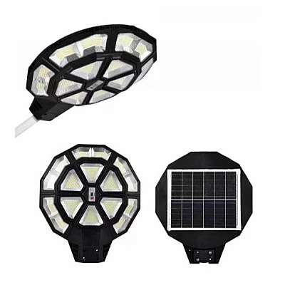 Lampa solara stradala 990 LED putere 1000W cu telecomanda ROTUNDA Lampa solara stradala 990 LED putere 1000W cu telecomanda ROTUNDA