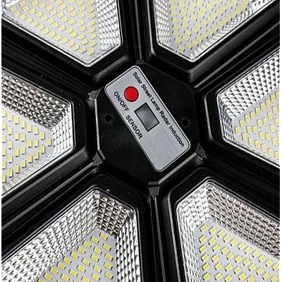 Lampa solara stradala 990 LED putere 1000W cu telecomanda ROTUNDA Lampa solara stradala 990 LED putere 1000W cu telecomanda ROTUNDA