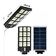 Lampa Solara Stradala Tripla cu Telecomanda si Panou Solar Incorporat 1000W 24 casete Lampa Solara Stradala Tripla cu Telecomanda si Panou Solar Incorporat 1000W 24 casete