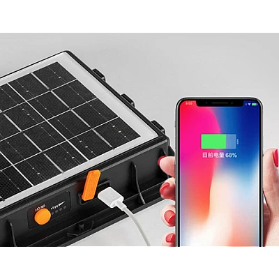 Proiector solar cu LED uri de mare putere si functie Power Bank W877 3 Proiector solar cu LED uri de mare putere si functie Power Bank W877 3