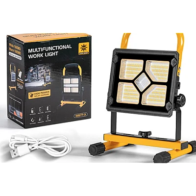 Proiector solar cu LED uri de mare putere si functie Power Bank W877 1 cu 5 casete Proiector solar cu LED uri de mare putere si functie Power Bank W877 1 cu 5 casete