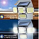 Lampa solara cu 4 casete si 2 senzori de miscare cu 192 LED Fara Fir Lampa solara cu 4 casete si 2 senzori de miscare cu 192 LED Fara Fir