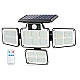 Lampa solara cu 4 casete telecomanda si senzor de miscare LF 1788 Lampa solara cu 4 casete telecomanda si senzor de miscare LF 1788