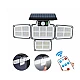 Lampa solara cu 4 casete telecomanda si senzor de miscare LF 1788 Lampa solara cu 4 casete telecomanda si senzor de miscare LF 1788