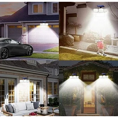 Lampa solara cu 4 casete telecomanda si senzor de miscare LF 1788 Lampa solara cu 4 casete telecomanda si senzor de miscare LF 1788