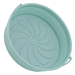 Set 2 x Tava rotunda din silicon pentru friteuza stil cosulet cu 2 manere
