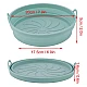 Set 2 x Tava rotunda din silicon pentru friteuza stil cosulet cu 2 manere Set 2 x Tava rotunda din silicon pentru friteuza stil cosulet cu 2 manere