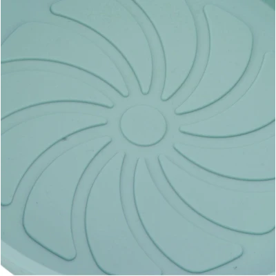 Set 2 x Tava rotunda din silicon pentru friteuza stil cosulet cu 2 manere