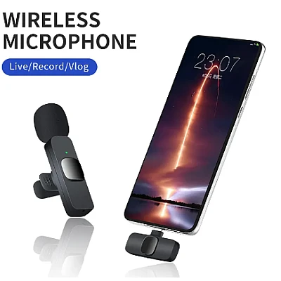Microfon fara fir K8 tip lavaliera, conector USB tip iPhone Microfon fara fir K8 tip lavaliera, conector USB tip iPhone