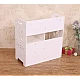 Cutie de depozitare cosmetice cu 2 sertare Alb Cutie de depozitare cosmetice cu 2 sertare Alb