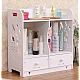 Cutie de depozitare cosmetice cu 2 sertare Alb Cutie de depozitare cosmetice cu 2 sertare Alb