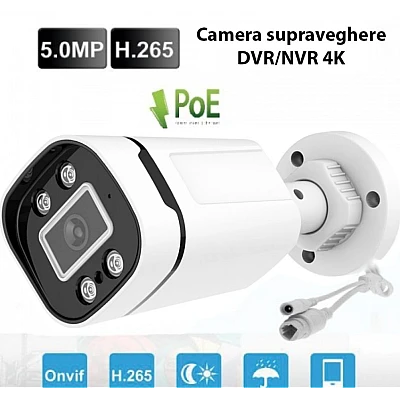 Camera supraveghere DVR/NVR Andowl Q SX070 4K infrarosu 20m IP66 alb Camera supraveghere DVR/NVR Andowl Q SX070 4K infrarosu 20m IP66 alb