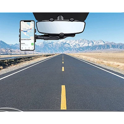 Suport de telefon auto Q ZJ008 prindere pe oglinda retrovizoare brate ajustabile rotativ Suport de telefon auto Q ZJ008 prindere pe oglinda retrovizoare brate ajustabile rotativ