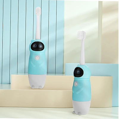 Periuta albastra electrica de dinti pentru copii ursulet Periuta albastra electrica de dinti pentru copii ursulet