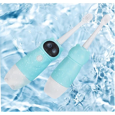 Periuta albastra electrica de dinti pentru copii ursulet Periuta albastra electrica de dinti pentru copii ursulet