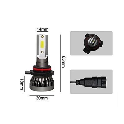 Set 2 LED-uri H1 Mini pentru far masina 6000k 12V 60W 8000LM Set 2 LED-uri H1 Mini pentru far masina 6000k 12V 60W 8000LM