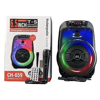 UB Boxa portabila CH 659 microfon putere 1200W 6.5 inch UB Boxa portabila CH 659 microfon putere 1200W 6.5 inch