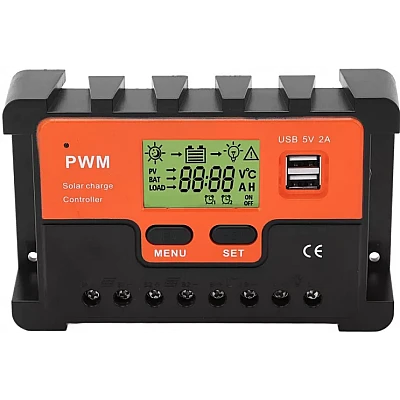 Controller Tensiune Pentru Panou Solar KZ001 12V 10 A LCD Controller Tensiune Pentru Panou Solar KZ001 12V 10 A LCD