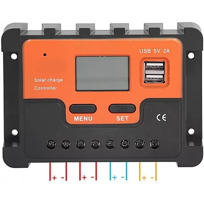 Controller Tensiune Pentru Panou Solar KZ001 12V 10 A LCD Controller Tensiune Pentru Panou Solar KZ001 12V 10 A LCD