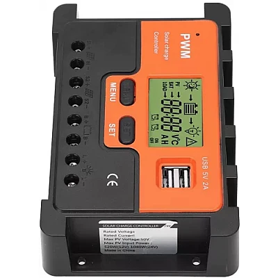 Controller Tensiune Pentru Panou Solar KZ001 12V 10 A LCD Controller Tensiune Pentru Panou Solar KZ001 12V 10 A LCD