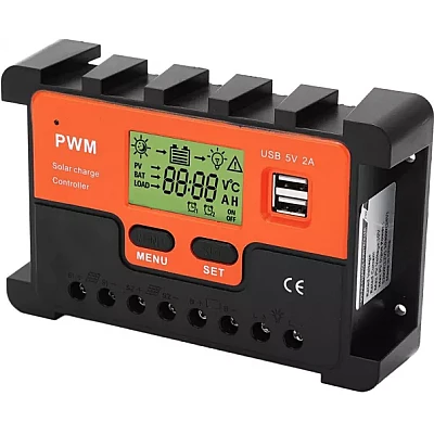 Controller Tensiune Pentru Panou Solar KZ001 12V 10 A LCD Controller Tensiune Pentru Panou Solar KZ001 12V 10 A LCD