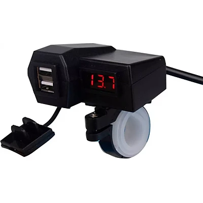 Incarcator USB pentru motocicleta 4in1 CD3311 afisaj LED Incarcator USB pentru motocicleta 4in1 CD3311 afisaj LED