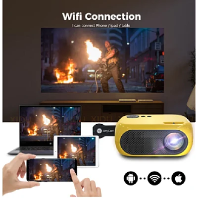 Mini proiector portabil HD 1080P sunet surround 360 de grade Videoproiector Home Cinema Mini proiector portabil HD 1080P sunet surround 360 de grade Videoproiector Home Cinema
