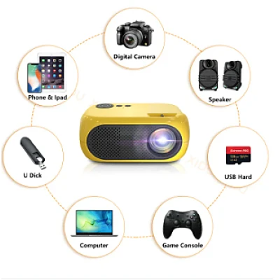 Mini proiector portabil HD 1080P sunet surround 360 de grade Videoproiector Home Cinema Mini proiector portabil HD 1080P sunet surround 360 de grade Videoproiector Home Cinema