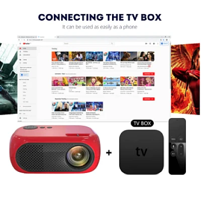 Mini proiector portabil HD 1080P sunet surround 360 de grade Videoproiector Home Cinema Mini proiector portabil HD 1080P sunet surround 360 de grade Videoproiector Home Cinema