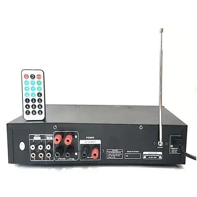 Amplificator de karaoke digital portabil cu Bluetooth egalizator USB Si intrare auxiliara Amplificator de karaoke digital portabil cu Bluetooth egalizator USB Si intrare auxiliara