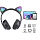Casti wireless pliabile Urechi de pisica VZV-23M NEGRE Casti wireless pliabile Urechi de pisica VZV-23M NEGRE