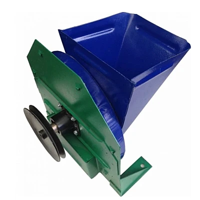 Razatoare manuala cu fulie pentru fructe si legume tari volum 5L verde albastru Razatoare manuala cu fulie pentru fructe si legume tari volum 5L verde albastru