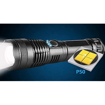 Lanterna ULTRA LED SLJ X71 10W P50 Incarcare USB Acumulator 18650 Lanterna ULTRA LED SLJ X71 10W P50 Incarcare USB Acumulator 18650