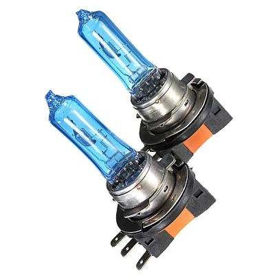 Set 2 becuri auto cu halogen H15 12V putere 15/55W Super White Set 2 becuri auto cu halogen H15 12V putere 15/55W Super White