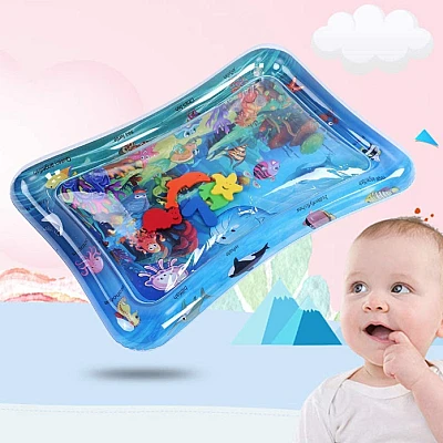 Covoras cu apa senzoriala pentru bebelusi 60x51x8 cm Gonflabil
