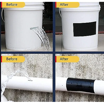 Banda Super Adeziva Reparatoare JIMATOR TAPE lata 8" x 5' ALBA
