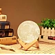 Lampa Luna 3D cu Suport din Metal 8 cm