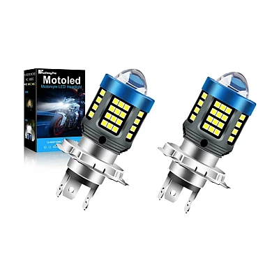 Bec Led H4 MOTO cu doua faze 3030 cu 61 LED SMD temperatura 6000k putere 160W 15000 lm Bec Led H4 MOTO cu doua faze 3030 cu 61 LED SMD temperatura 6000k putere 160W 15000 lm