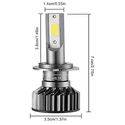 Set 2 Becuri Auto H1 Mini cu Led 50w 8000lm per bec