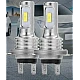 Set 2 Becuri auto H4 cu doua faze 12 LED SMD putere 80W temperatura 6000K Set 2 Becuri auto H4 cu doua faze 12 LED SMD putere 80W temperatura 6000K